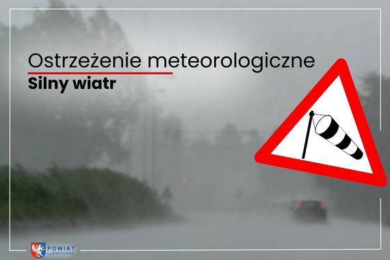 Ostrzezenie Silny wiatr strona
