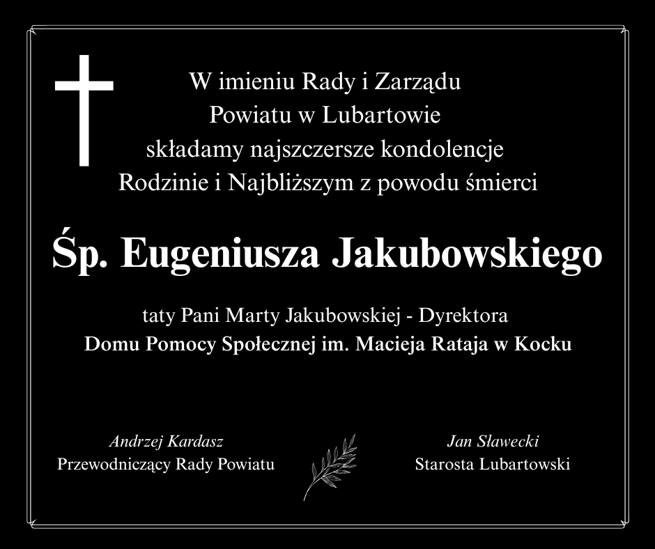 Nekrolog Jakubowski