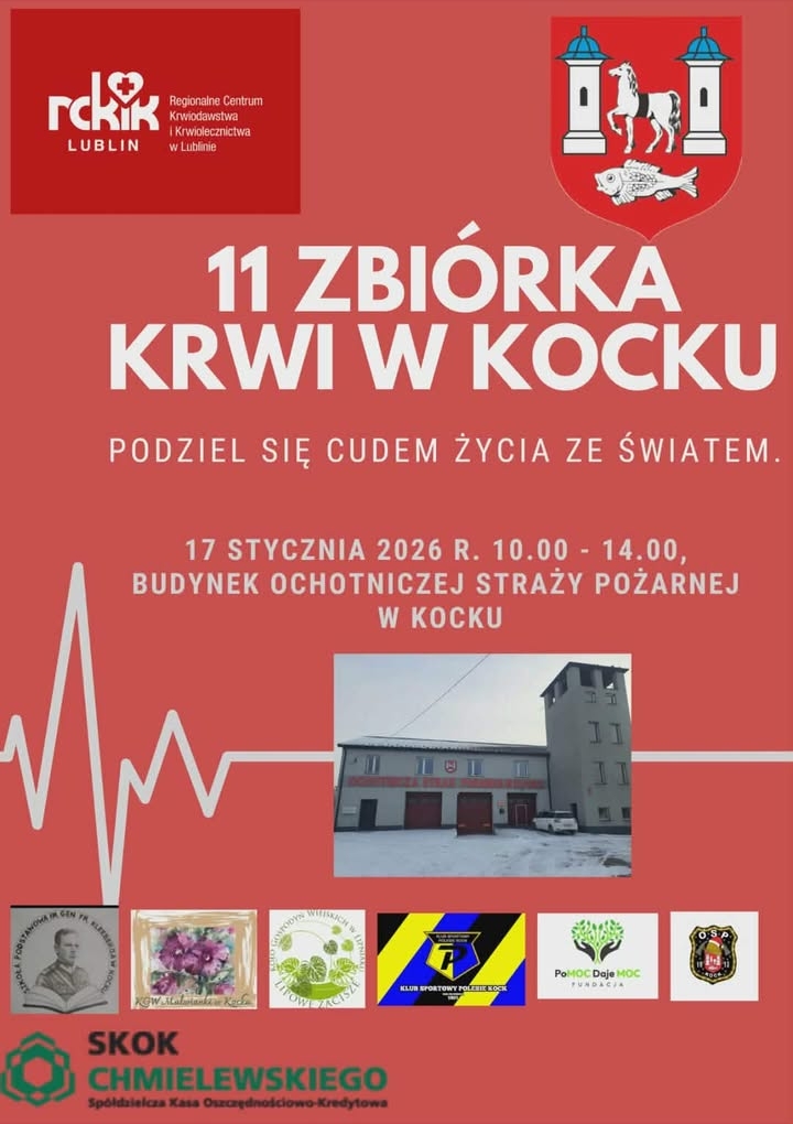zbiórka krwi kock